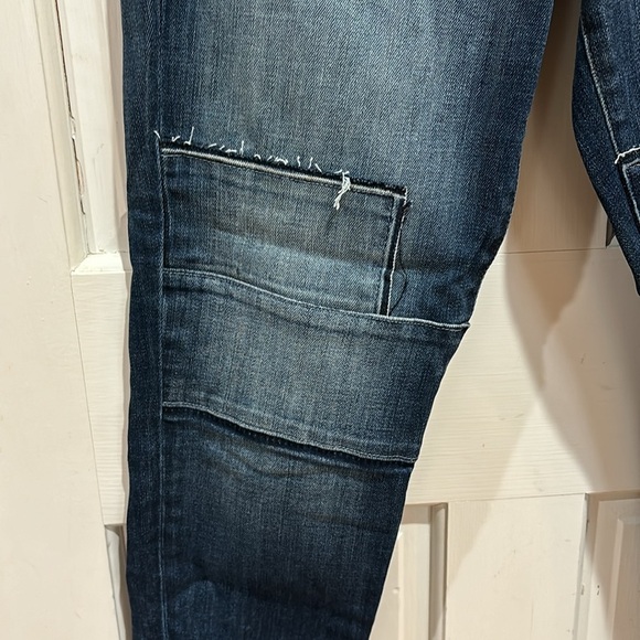 NWT J Brand | Alana High Rise Cropped Jasper Patched Denim Jeans; Size 30 - Picture 6 of 17